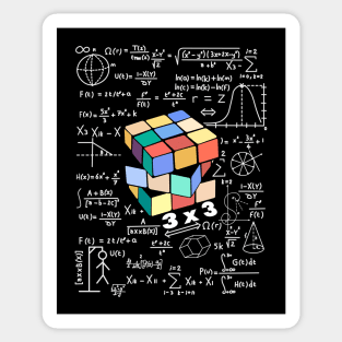 Math problem Rubik Rubics Cube Sticker